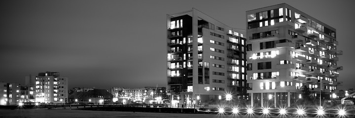 Image showing Modern residential buildings.