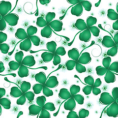 Image showing Clover leaves pattern design