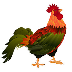 Image showing standing rooster