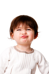Image showing Funny baby toddler expression