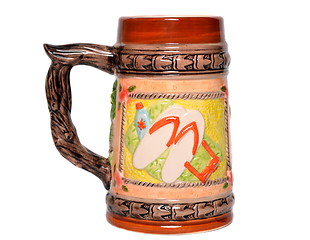 Image showing Mug for beer on a white background