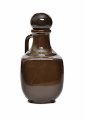 Image showing Ceramic bottle isolated on white background