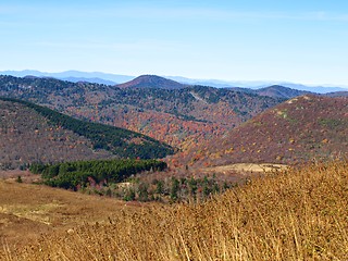 Image showing Hiking in the fall