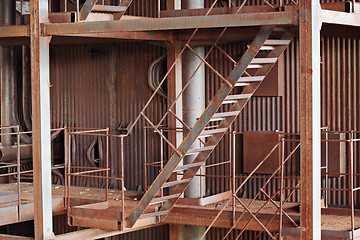 Image showing Old rusty metal construction