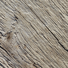 Image showing Wooden surface with cracks