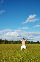 Image showing Young man is happy