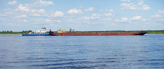 Image showing Cargo barge