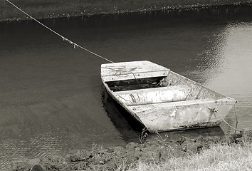 Image showing Flat boat