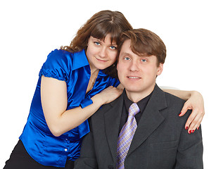 Image showing Portrait of young couple in love