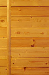 Image showing Vertical background - wooden wall