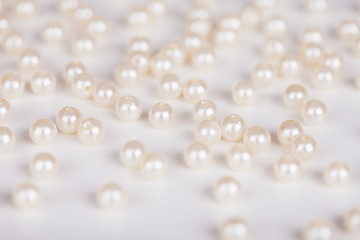 Image showing Scattering of fake pearls