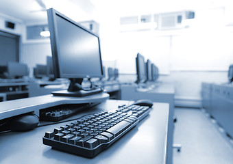 Image showing workplace room with computers