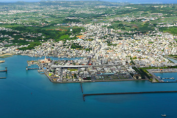 Image showing aerial photo of okinawa japan