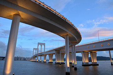 Image showing Sai Van bridge in Macau