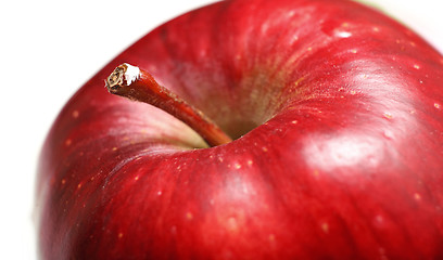 Image showing red apple, macro