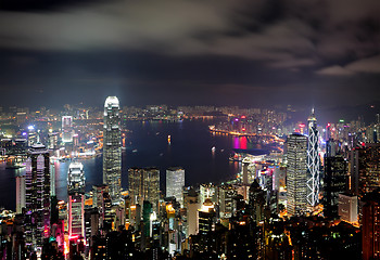 Image showing Hong Kong at night