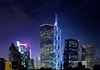 Image showing Hong Kong cityscape at night