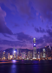 Image showing Hong Kong skyline at night