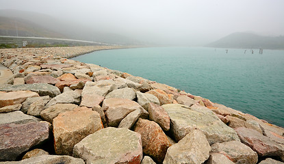 Image showing rock jetty