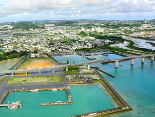 Image showing aerial photo of okinawa japan