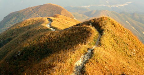 Image showing twisting mountain path