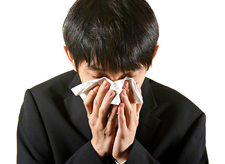 Image showing businessman cry