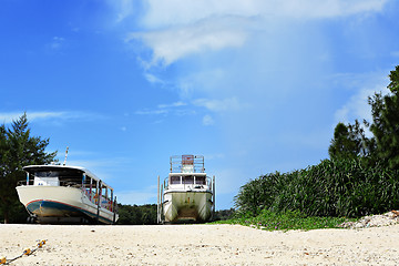 Image showing boat on beach