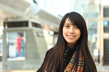 Image showing woman in casual wear in city