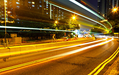 Image showing traffic at night