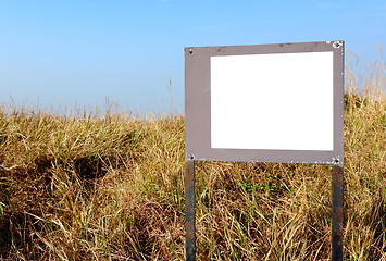 Image showing blank sign outdoors