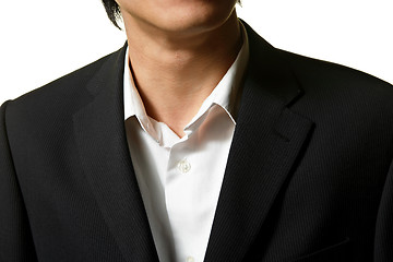 Image showing Close up of man in business suit