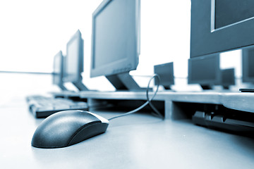 Image showing workplace room with computers