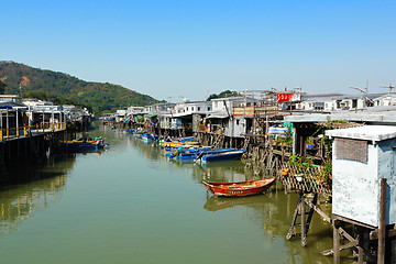 Image showing Tai O fishing village in Hong Kong