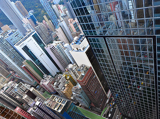 Image showing Hong Kong crowded buildings