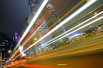 Image showing traffic through downtown HongKong