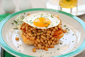 Image showing Baked Beans And Egg