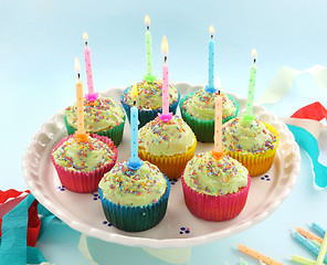 Image showing Birthday Cupcakes