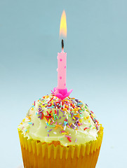 Image showing Birthday Candle Cup Cake