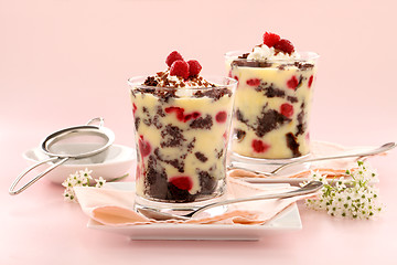 Image showing Chocolate Raspberry Trifle