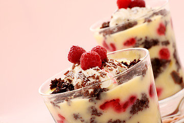 Image showing Chocolate Raspberry Trifle