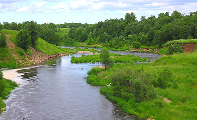 Image showing Beautiful river valley