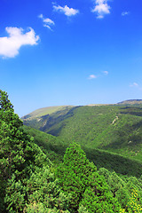 Image showing Mountains against the sky