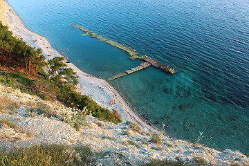 Image showing Wild beach