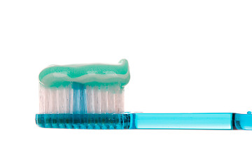 Image showing Toothbrush with toothpaste