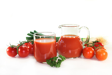 Image showing Tomato juice