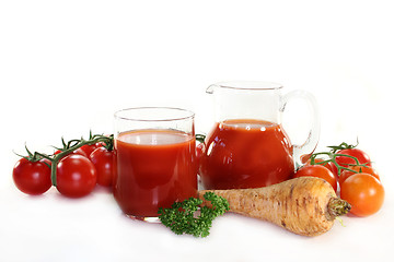 Image showing Tomato juice