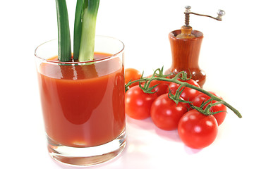 Image showing Tomato juice