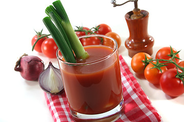 Image showing Tomato juice