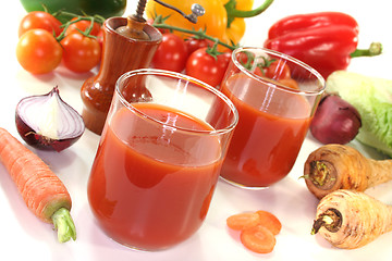 Image showing Vegetable juice