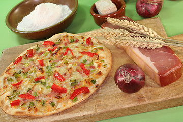 Image showing tarte flambee